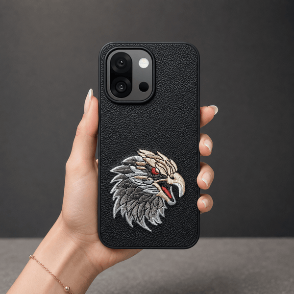 Black Leather Eagle OC Ornamented for Oneplus 13s - The Hatke