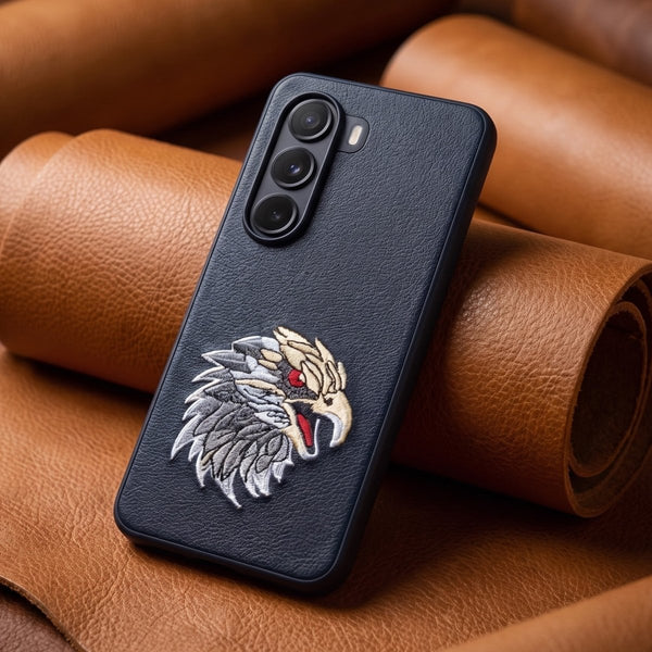 Black Leather Eagle OC Ornamented for Oneplus Nord CE 6 Lite - The Hatke