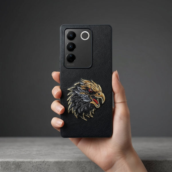 Black Leather Eagle OC Ornamented for Vivo V27 - The Hatke