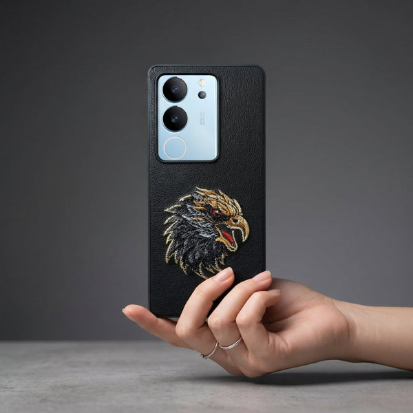 Black Leather Eagle OC Ornamented for Vivo V29 - The Hatke