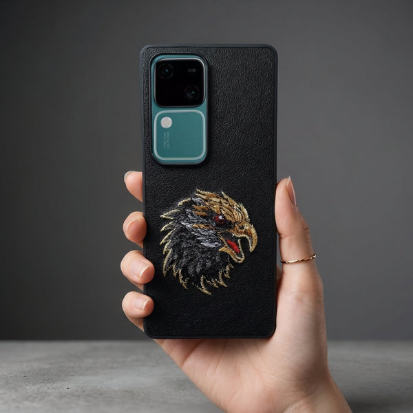 Black Leather Eagle OC Ornamented for Vivo V30 - The Hatke