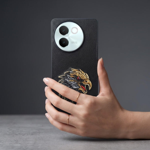 Black Leather Eagle OC Ornamented for Vivo V30E - The Hatke