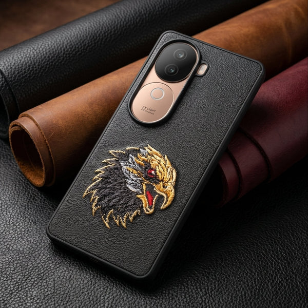Black Leather Eagle OC Ornamented for Vivo V40e - The Hatke