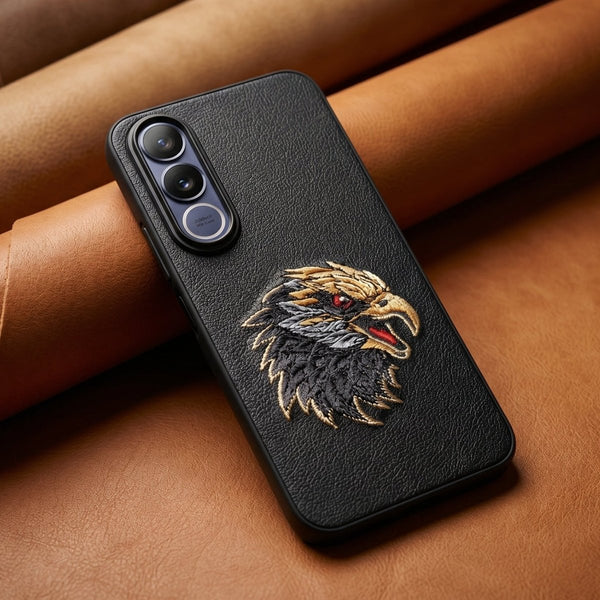 Black Leather Eagle OC Ornamented for Vivo V70 Fe - The Hatke