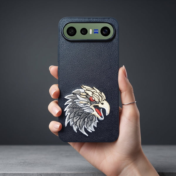 Black Leather Eagle OC Ornamented for Vivo X300 Fe - The Hatke