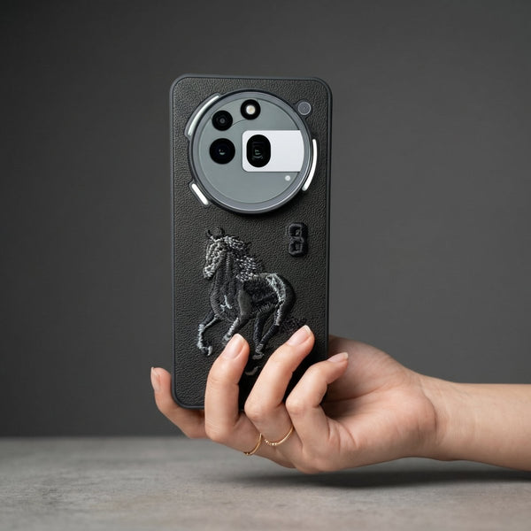 Black Leather Horse No. 3 OC Ornamented for Nothing Phone 3A Pro - The Hatke