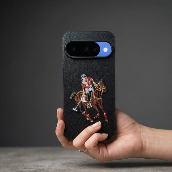 Black Leather Horse Rider OC Ornamented for Google Pixel 10 - The Hatke