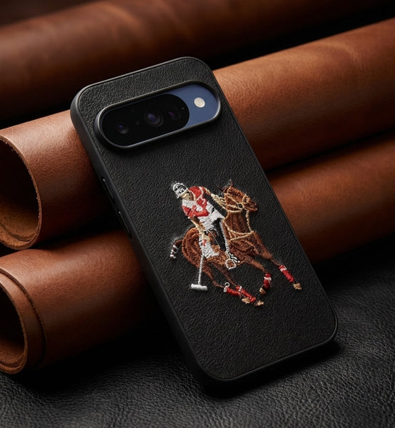 Black Leather Horse Rider OC Ornamented for Google Pixel 10 - The Hatke