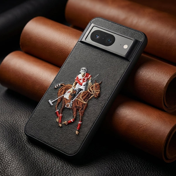 Black Leather Horse Rider OC Ornamented for Google Pixel 8 - The Hatke
