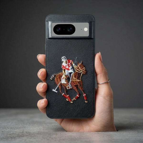 Black Leather Horse Rider OC Ornamented for Google Pixel 8 - The Hatke