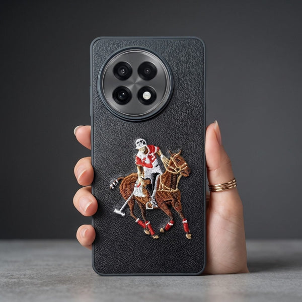 Black Leather Horse Rider OC Ornamented for Oneplus 13r - The Hatke