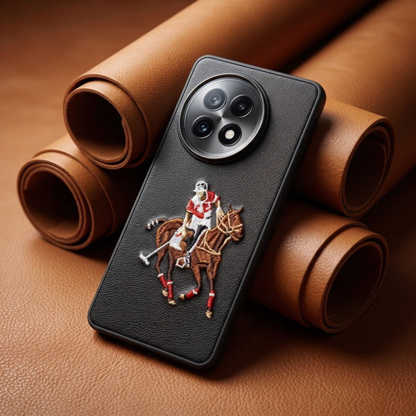 Black Leather Horse Rider OC Ornamented for Oneplus 13r - The Hatke