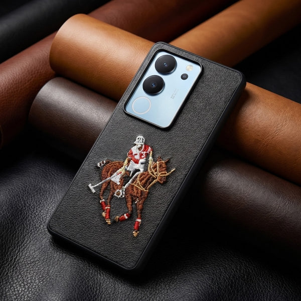 Black Leather Horse Rider OC Ornamented for Vivo V29 - The Hatke