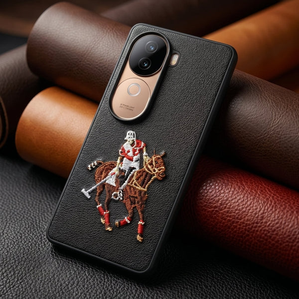 Black Leather Horse Rider OC Ornamented for Vivo V40e - The Hatke