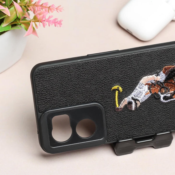 Black Leather Horse Rider Ornamented for Oneplus Nord CE 2 - The Hatke