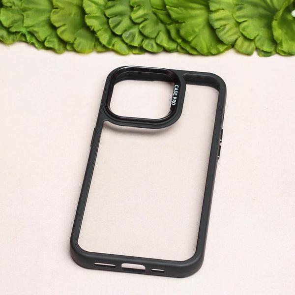 Black Lifted Transperant Case for Apple Iphone 14 Pro Max - The Hatke
