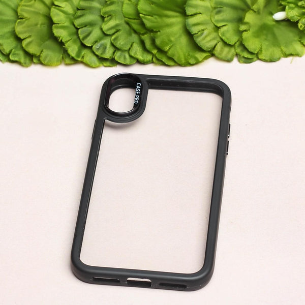 Black Lifted Transperant Case for Apple Iphone X/Xs - The Hatke