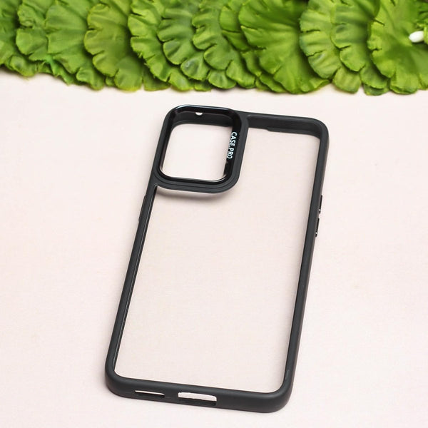 Black Lifted Transperant Case for Oneplus Nord 2 - The Hatke
