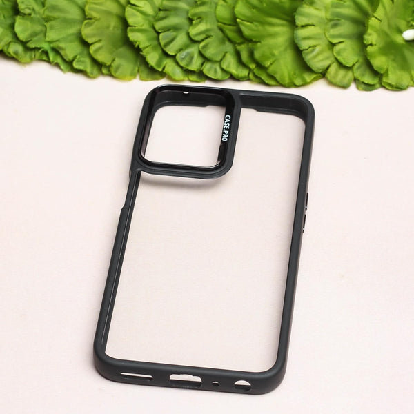 Black Lifted Transperant Case for Oneplus Nord Ce 2 Lite - The Hatke