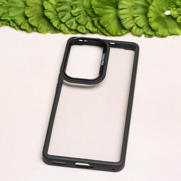 Black Lifted Transperant Case for Oppo Reno 10 5g - The Hatke