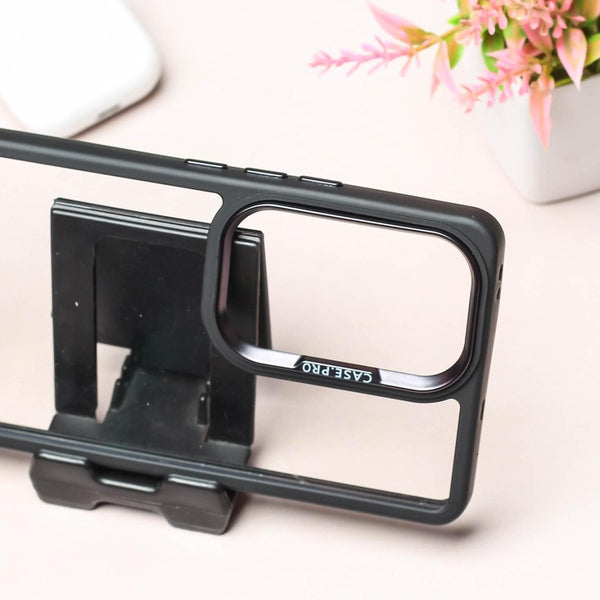 Black Lifted Transperant Case for Oppo Reno 10 5g - The Hatke