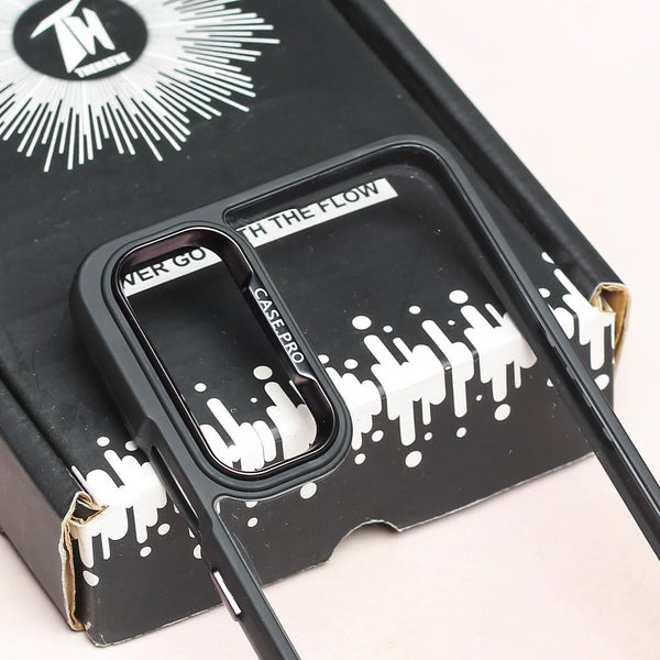Black Lifted Transperant Case for Samsung S20 fe - The Hatke