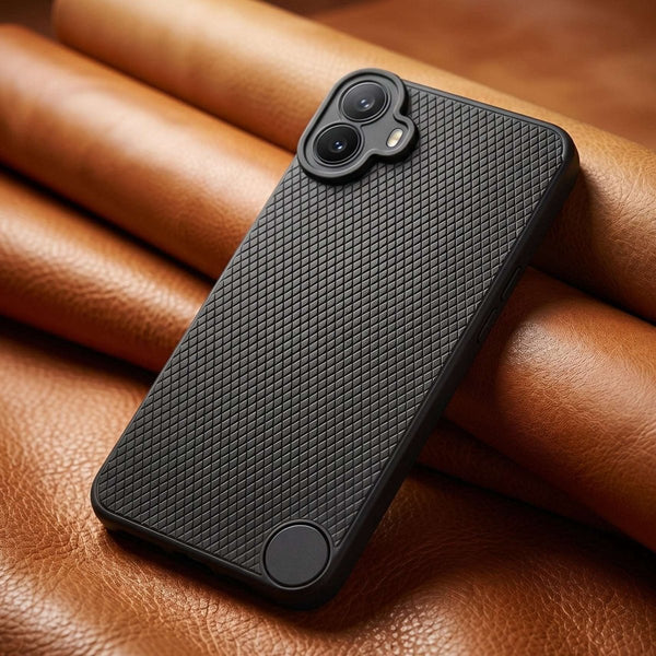 Black Line Wave Silicone Case for CMF PHONE 1 - The Hatke