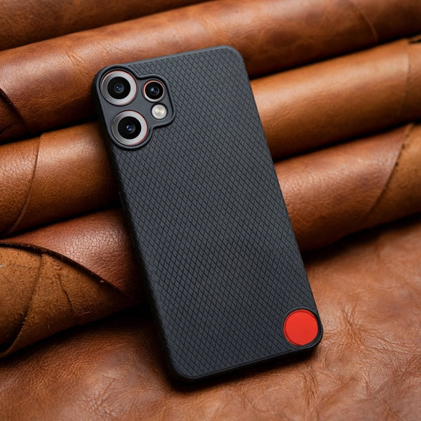 Black Line Wave Silicone Case for CMF PHONE 2 Pro - The Hatke