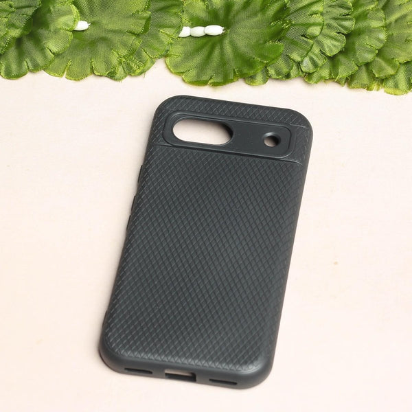 Black Line Wave Silicone Case for Google Pixel 8 - The Hatke