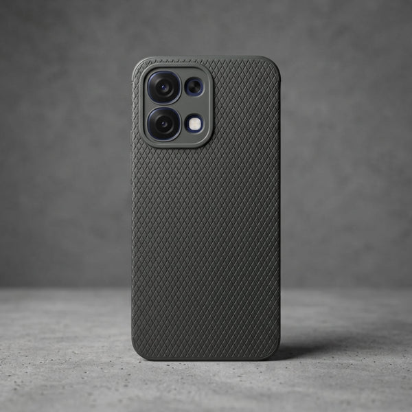 Black Line Wave Silicone Case for Oppo F31 - The Hatke