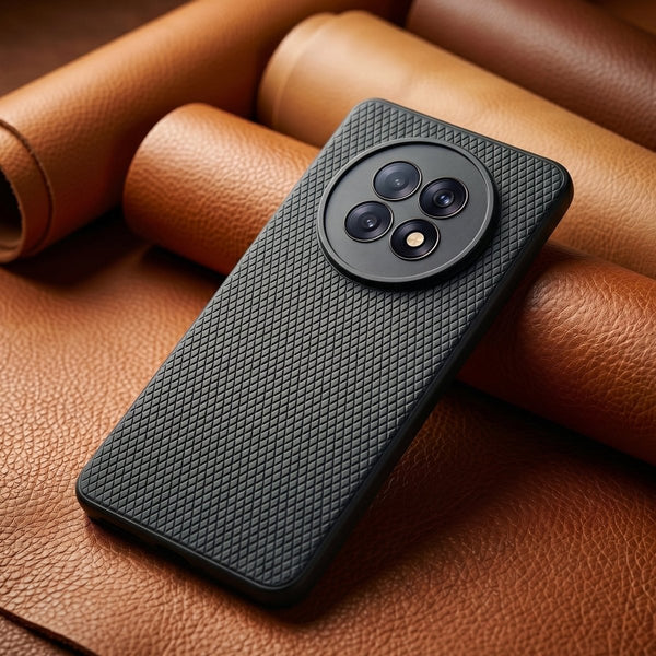 Black Line Wave Silicone Case for Oppo F31 Pro Plus - The Hatke