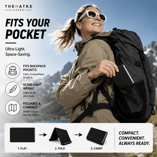 Black Magic foldable flexible silicone stand - The Hatke