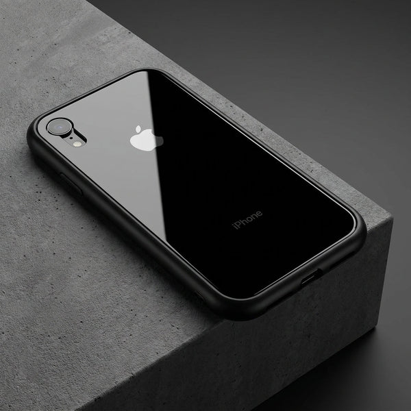 Black Magnetic Back Case for Apple iphone Xr - The Hatke