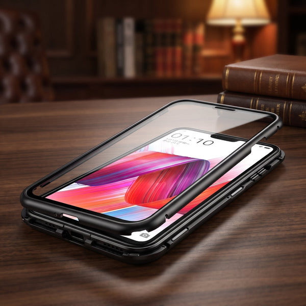 Black Magnetic Back Case for Apple iphone Xr - The Hatke