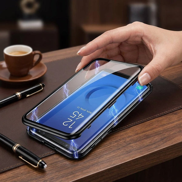 Black Magnetic Back Case for Oppo A5 2020 - The Hatke