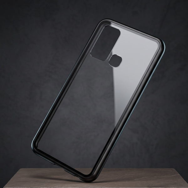 Black Magnetic Back Case for Vivo Y30 - The Hatke