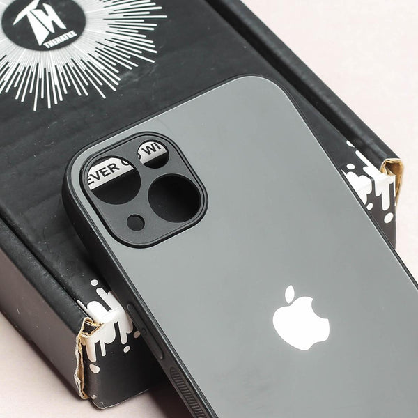 Black Matte Fiber Silicone case for Apple iphone 13 Mini - The Hatke