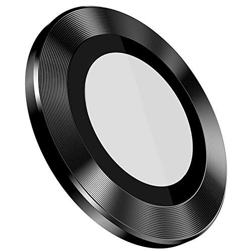 Black Metallic camera ring lens guard for Apple iphone 11 Pro - The Hatke