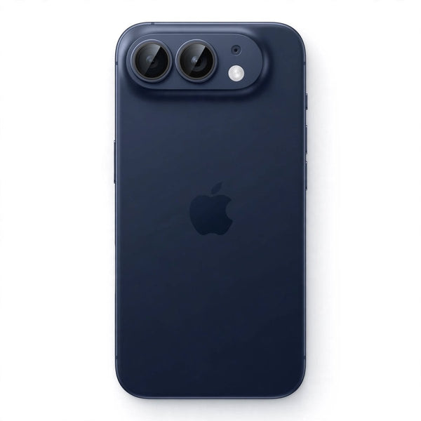 Black Metallic camera ring lens guard for Apple iphone Duo - The Hatke