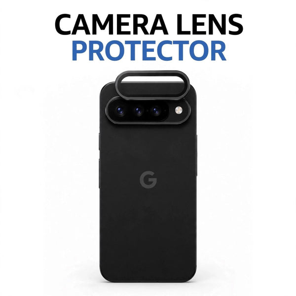 Black Metallic camera ring lens guard for Google Pixel 11 - The Hatke