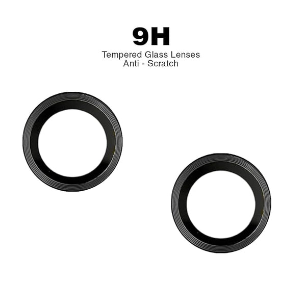 Black Metallic camera ring lens guard for Oneplus Nord Ce 3 Lite - The Hatke