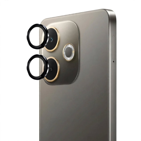 Black Metallic camera ring lens guard for Oppo A5 Pro - The Hatke