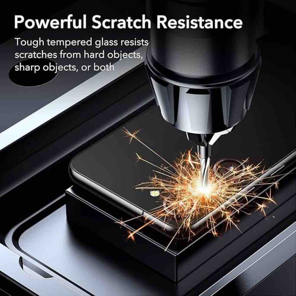 Black Metallic camera ring lens guard for Samsung S26 - The Hatke