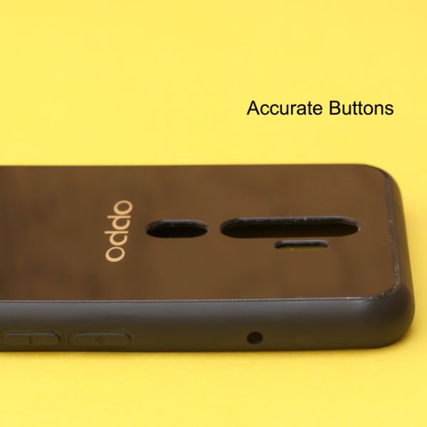 Black Mirror Silicone Case For Oppo A5 2020 - The Hatke