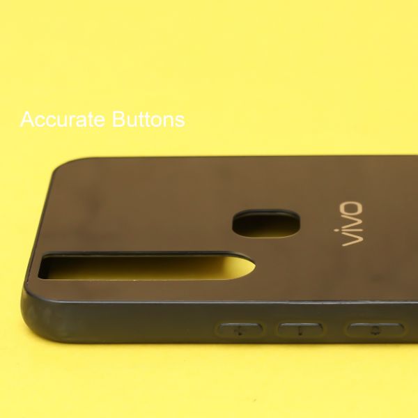 Black Mirror Silicone Case For Vivo V15 - The Hatke
