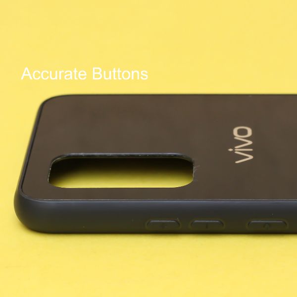 Black Mirror Silicone Case For Vivo V20 - The Hatke