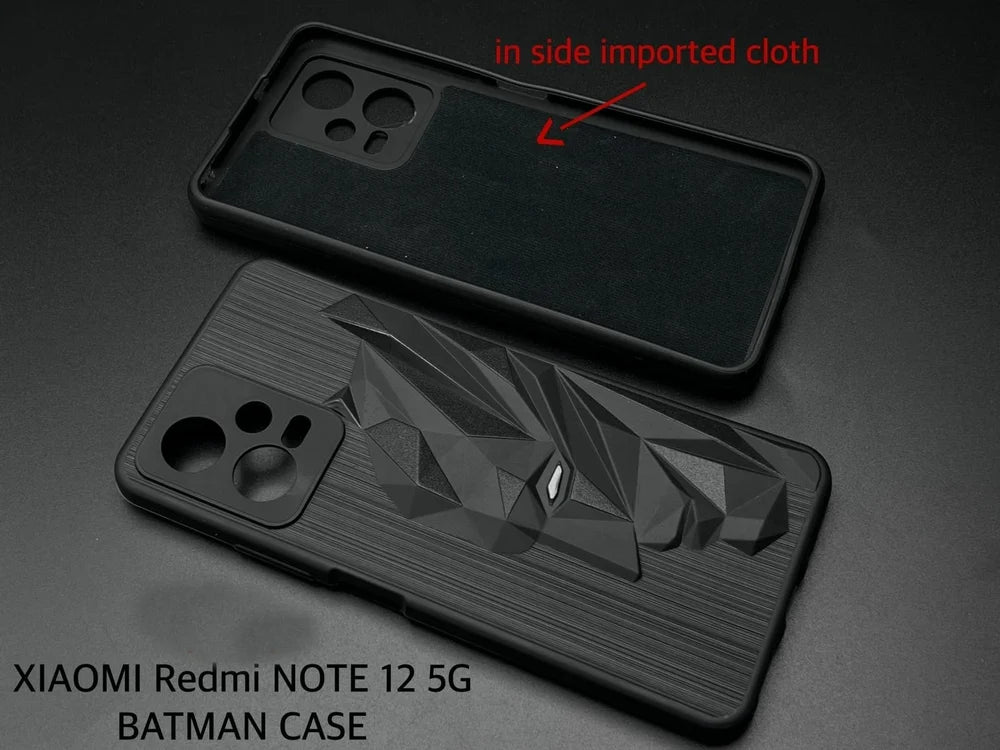 Superhero Engraved logo silicon Case for Redmi note 12 Pro
