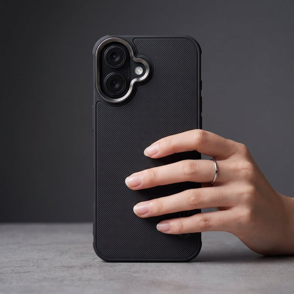 Black Niukin Silicone Case for Apple iphone 17 - The Hatke