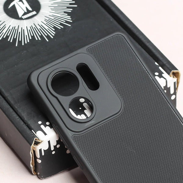 Black Niukin Silicone Case for Motorola Edge 40 - The Hatke