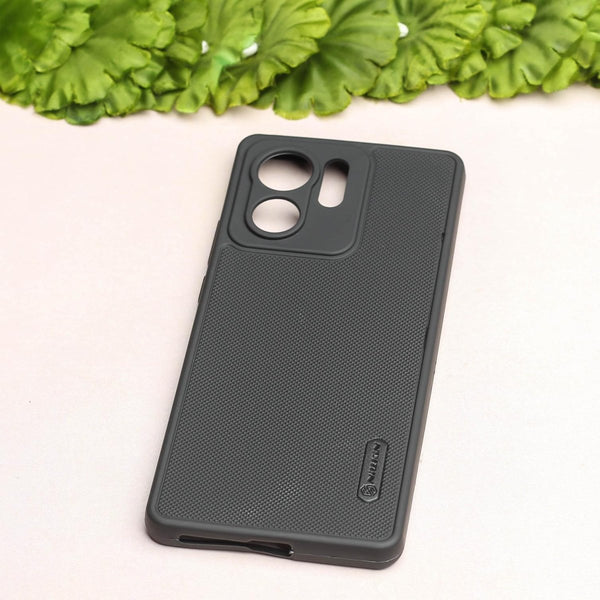 Black Niukin Silicone Case for Motorola Edge 40 - The Hatke